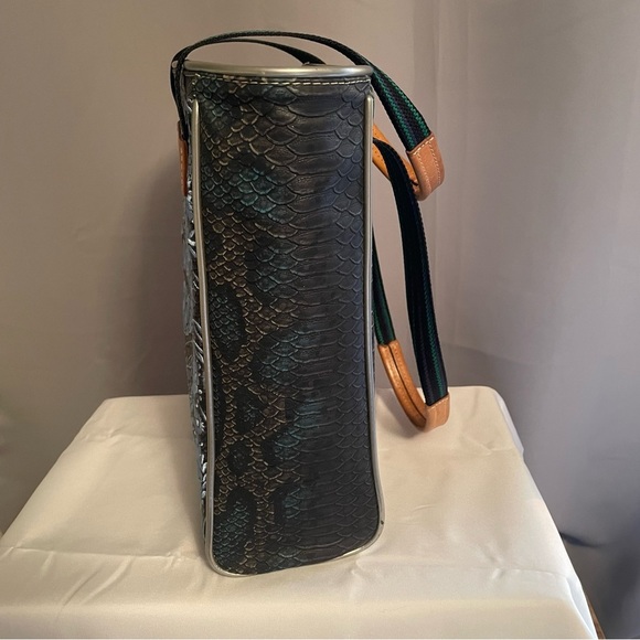 CONSUELA Rattler Snake BESOS Chica Classic TOTE Purse Embroidery Bag Handbag - Picture 4 of 12